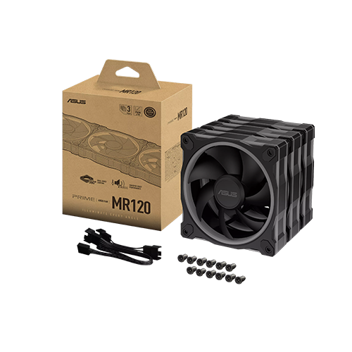 ქეისის გაგრილება - Asus Prime MR120 - 3x120 Fan ARGB Black