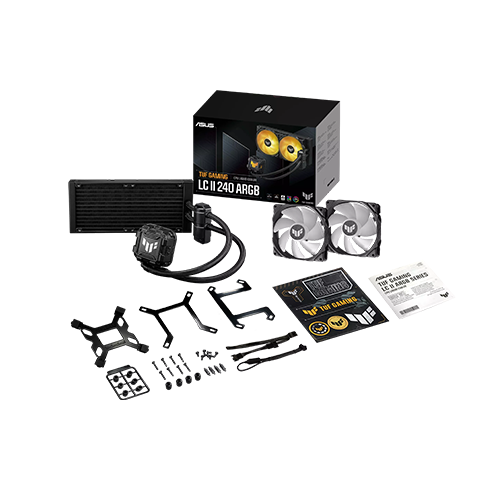 პროცესორის წყლის გაგრილება - Asus Tuf Gaming LC II 240 mm ARGB Black
