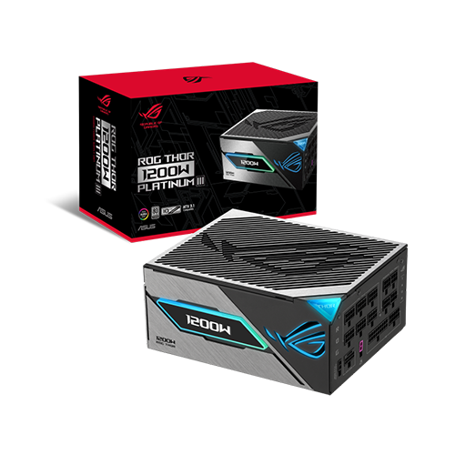 კვების ბლოკი - Asus Rog Strix Thor 1200P3 1200 Watt 80 Plus Platinum Full Modular
