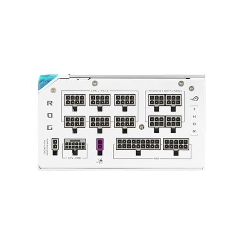 კვების ბლოკი - Asus Rog Strix Thor 1200P3 1200 Watt 80 Plus Platinum Full Modular White