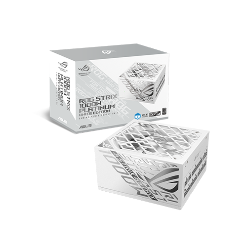 კვების ბლოკი - Asus Rog Strix 1000 Watt 80 Plus Platinum Full Modular White