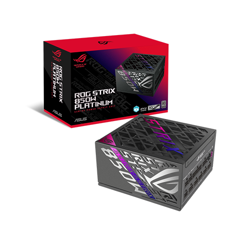 კვების ბლოკი - Asus Rog Strix 850 Watt 80 Plus Platinum Full Modular