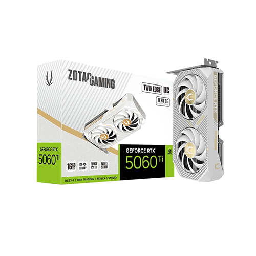 ვიდეობარათი - Zotac RTX 5060 Ti 16 GB Twin Edge Oc White