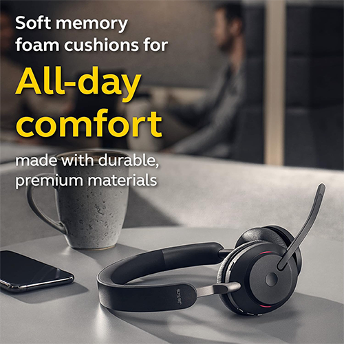 უკაბელო Bluetooth ყურსასმენი - Jabra Evolve2 65 BT