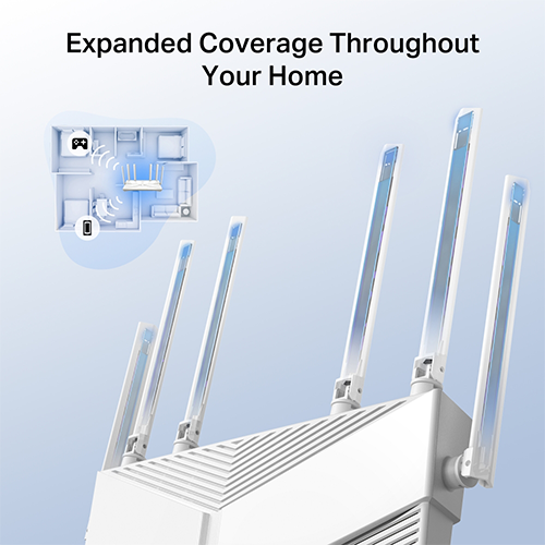 Wi-Fi როუტერი - TP-Link AX56 Archer AX3000 Dual Band Wi-Fi 6