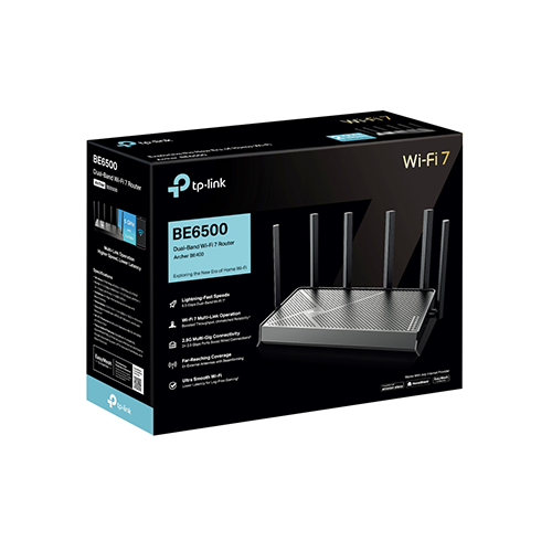 Wi-Fi როუტერი - TP-Link BE400 Archer BE6500 Dual Band Wi-Fi 7