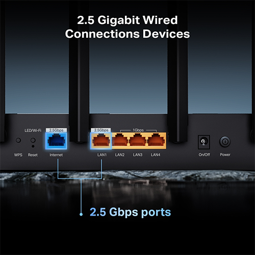 Wi-Fi როუტერი - TP-Link BE400 Archer BE6500 Dual Band Wi-Fi 7