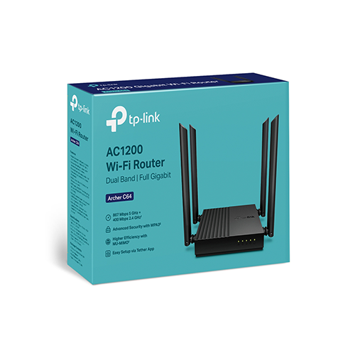 WiFi როუტერი - TP-Link C64 Archer AC1200