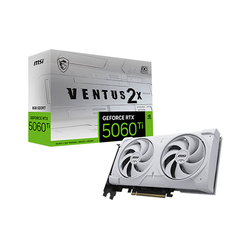 ვიდეობარათი - Msi Ventus 2X RTX 5060 Ti 8 GB Oc Plus White