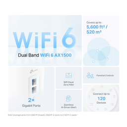 Wi-Fi როუტერი - TP-Link Deco X10 (3-Pack) AX1500 Whole Home Mesh