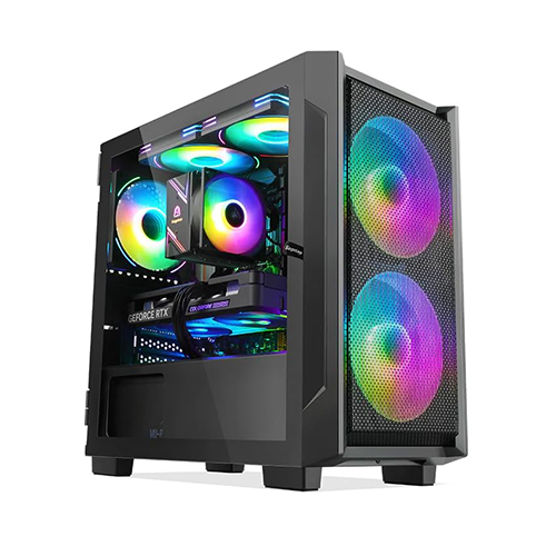 ქეისი - Segotep Gremlin 1 Black - 4x120 Fan LED