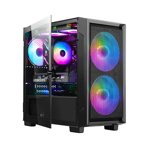 ქეისი - Segotep Gremlin 1 Black - 4x120 Fan LED