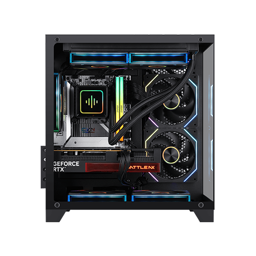 ქეისი - Segotop U502 Black - 3x120 Fan ARGB