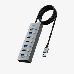USB Hub 7 Port - Cabletime USB 3.0 1მ