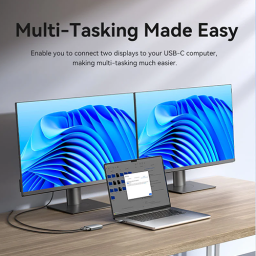 გადამყვანი - Vention Type-C To HDMI Gray Aluminum Alloy Type 0.15მ