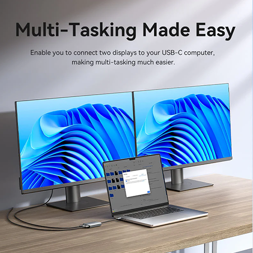 გადამყვანი - Vention Type-C To HDMI Gray Aluminum Alloy Type 0.15მ