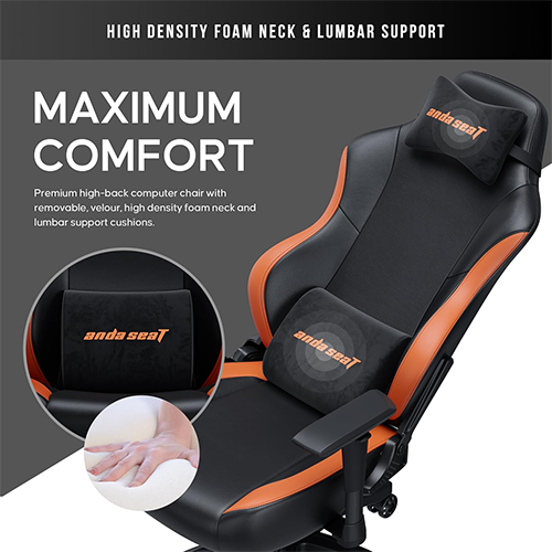 კომპიუტერის სკამი - AndaSeat Luna L Size Black-Orange
