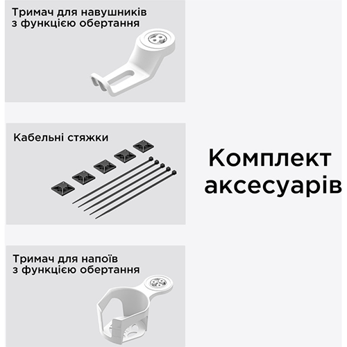 კომპიუტერის მაგიდა - AndaSeat Xtreme E With Electric Height Adjustment 140x73 White