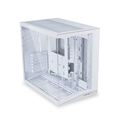 ქეისი - Lian Li O11 Dynamic Mini V2 Flow White - 5x120 Fan Reverse