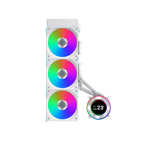 პროცესორის წყლის გაგრილება - Lian Li HydroShift II 360CL LCD-C 360 mm ARGB White