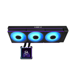 პროცესორის წყლის გაგრილება - Lian Li HydroShift II 360CL LCD-S 360 mm ARGB Black