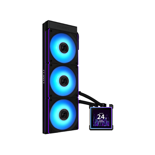 პროცესორის წყლის გაგრილება - Lian Li HydroShift II 360CL LCD-S 360 mm ARGB Black