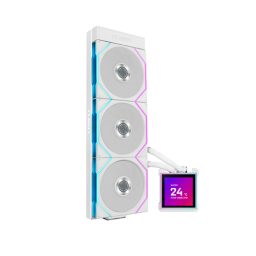 პროცესორის წყლის გაგრილება - Lian Li HydroShift II 360TL LCD-S 360 mm White