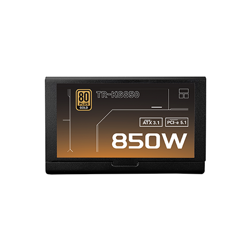 კვების ბლოკი - Thermal Right KG-850 850 Watt 80 Plus Gold Full Modular Black