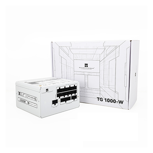 კვების ბლოკი - Thermal Right TG-1000 1000 Watt 80 Plus Gold Full Modular White