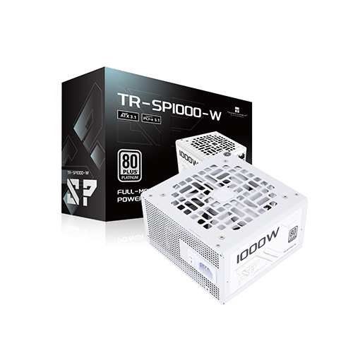 კვების ბლოკი - Thermal Right SP-1000 1000 Watt 80 Plus Platinum Full Modular White