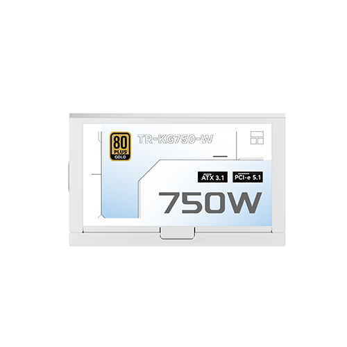 კვების ბლოკი - Thermal Right KG-850 850 Watt 80 Plus Gold Full Modular White