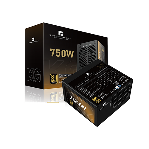 კვების ბლოკი - Thermal Right KG-750 750 Watt 80 Plus Gold Full Modular Black