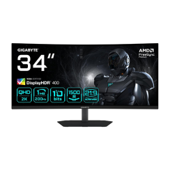 რკალური მონიტორი - Gigabyte G34WQC2 - 34 Inch / UWQHD / VA / 200 Hz / 1 Ms