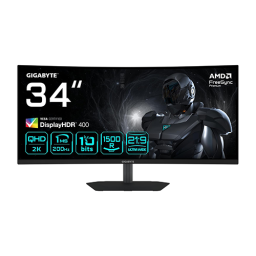მონიტორი - Gigabyte G34WQC2 - 34 Inch / UWQHD / VA / 200 Hz / 1 Ms
