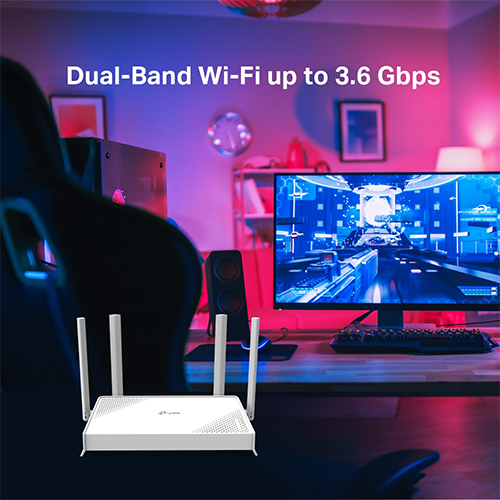 Wi-Fi Router - TP-Link BE220W Archer BE3600 Dual Band Wi-Fi 7 White