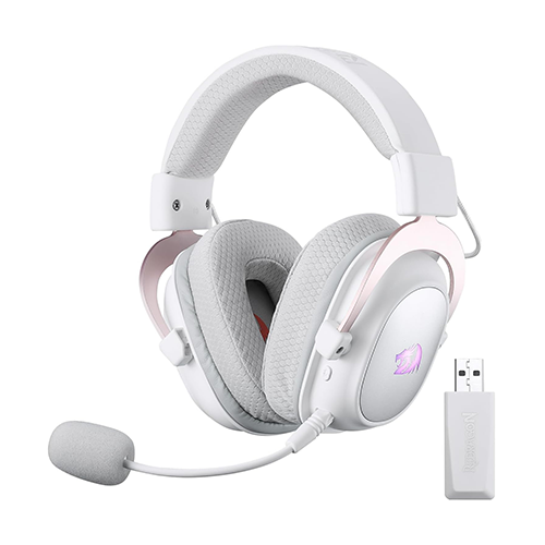 უკაბელო Bluetooth ყურსასმენი - Redragon H510W-PRO Zeus Pro White WL BT
