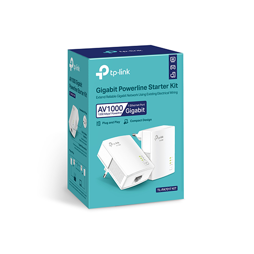 Wi-Fi გამაძლიერებელი - TP-Link TL-PA7017 Kit AV1000