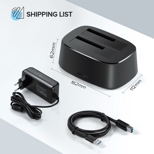 გარე ვინჩესტერის ქეისი - USB HDD Box Ugreen CM198