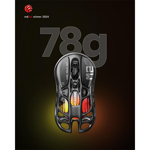 უკაბელო ტენვადი მაუსი - GravaStar Mercury M2 Black Rechargeable WL