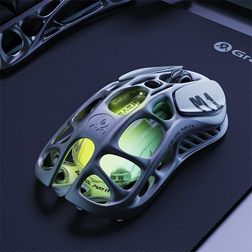 უკაბელო ტენვადი მაუსი - GravaStar Mercury M1 Pro Grey Rechargeable WL