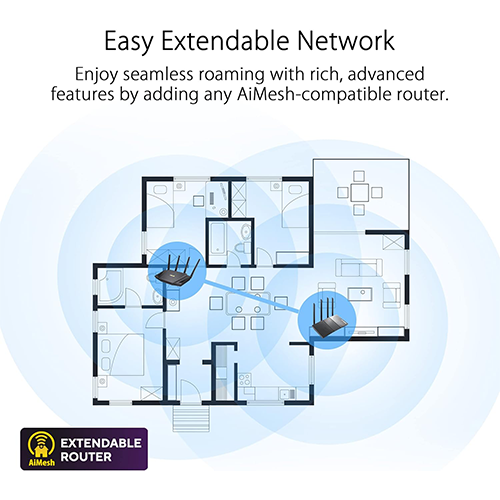 Wi-Fi როუტერი - Asus RT-AX86U Pro AX5700 Dual Band Wi-Fi 6