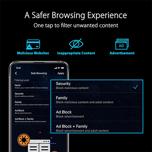 Wi-Fi როუტერი - Asus RT-AX86U Pro AX5700 Dual Band Wi-Fi 6