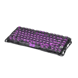 მექანიკური კლავიატურა - GravaStar Mercury V75 Transparent Black