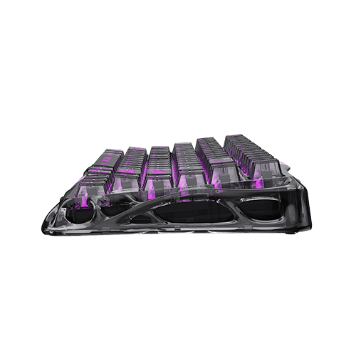 მექანიკური კლავიატურა - GravaStar Mercury V75 Transparent Black