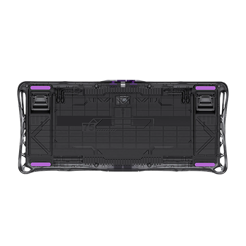 მექანიკური კლავიატურა - GravaStar Mercury V75 Transparent Black