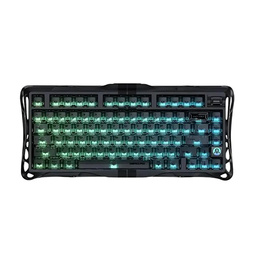 მექანიკური კლავიატურა - GravaStar Mercury V75 Magnetic Jade Pro Stealth Black