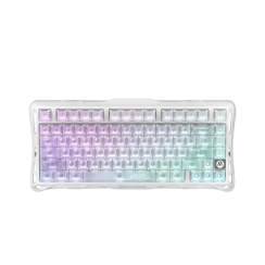 Wireless Rechargeable Mechanical Keyboard - GravaStar Mercury K1 Lite Crystal Aurora Rechargable WL BT