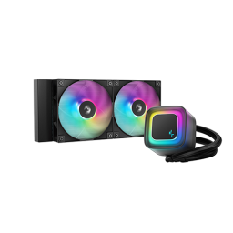 პროცესორის წყლის გაგრილება - Deep Cool LE240 V2 240 mm ARGB Black