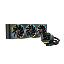პროცესორის წყლის გაგრილება - Deep Cool LM360 360 mm ARGB Black
