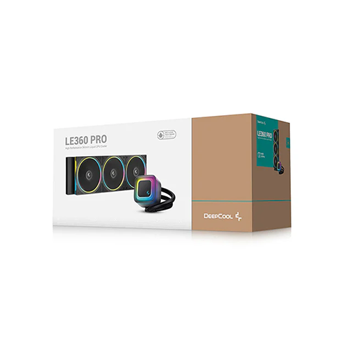 პროცესორის წყლის გაგრილება - Deep Cool LE360 Pro 360 mm ARGB Black